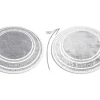 RugsX Tapijt Rond-Tapijt Gloss Wiel Modern 2813 27 Stijlvol, Frame, Grieks Grijs Cercle 200 Cm