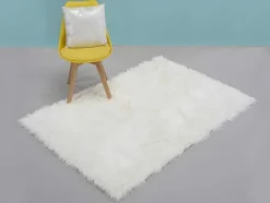 OZAIA Tapijt Scandinavisch-Tapijt Imitatie-Schapenbont Sheep - 120 X 170 Cm - Grijs
