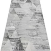 RugsX Groot Tapijt-Tapijt Lira E1627 Drieho Geometrisch, Structureel, Modern, Glamour - G 200X290 Cm