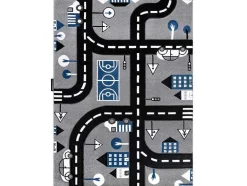 RugsX Kindervloerkleed-Tapijt Petit City Stad Straat Grijskleuring 200X290 Cm