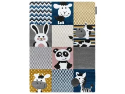 RugsX Kindervloerkleed-Tapijt Petit Zoo Dieren , Dierentuincreme / Grijskleuring 240X330 Cm