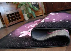 RugsX Kindervloerkleed-Tapijt Pilly 7818 Dora - Paars/Zwart 160X220 Cm