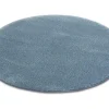 RugsX Tapijt Rond-Tapijt Rond Shaggy Micro Grijskleuring Cercle 100 Cm