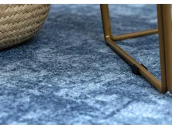 RugsX Tapijt Rond-Tapijt Rond Solid Blauw 70 Beton Cercle 150 Cm