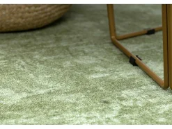RugsX Tapijt Rond-Tapijt Rond Solid Groen 20 Beton Cercle 100 Cm
