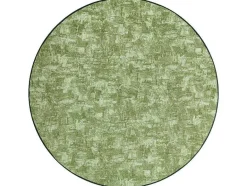 RugsX Tapijt Rond-Tapijt Rond Solid Groen 20 Beton Cercle 100 Cm