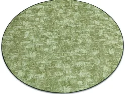RugsX Tapijt Rond-Tapijt Rond Solid Groen 20 Beton Cercle 100 Cm