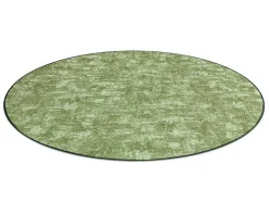 RugsX Tapijt Rond-Tapijt Rond Solid Groen 20 Beton Cercle 170 Cm