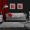 OZAIA Tapijt Hoogpolig-Tapijt Shaggy Glitter 160 X 230 Cm - Zilverkleurig