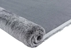 OZAIA Tapijt Hoogpolig-Tapijt Shaggy Glitter 160 X 230 Cm - Zilverkleurig
