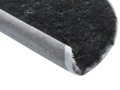 OZAIA Woonkamertapijt-Tapijt Shaggy Glitter Zilver - Polyester - D120 Cm