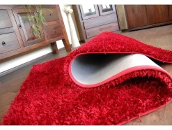 RugsX Tapijt Hoogpolig-Tapijt Shaggy Lilou Rood 160X230 Cm