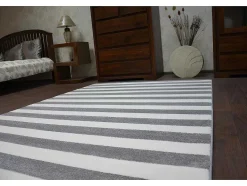 RugsX Groot Tapijt-Tapijt Sketch - F758 Grijs /Wit - Strepen 200X290 Cm