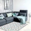OZAIA Tapijt Van Vinyl-Tapijt Van Vinyl Met Bloempatroneneffect Florita - 120 X 180 Cm