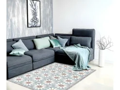 OZAIA Tapijt Van Vinyl-Tapijt Van Vinyl Met Bloempatroneneffect Florita - 120 X 180 Cm