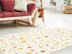 OZAIA Woonkamertapijt-Tapijt Van Vinyl Met Terrazzo-Effect - 120 X 180 Cm - Meerdere Kleuren - Stonya