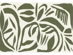 OZAIA Tapijt Van Vinyl-Tapijt Van Vinyl Met Tropisch Motief - 120 X 180 Cm - Groen - Imaza