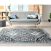 OZAIA Groot Tapijt-Tapijt Vintage Orientaalse Stijl Clossy - Polypropyleen - 160 X 230 Cm - Grijs