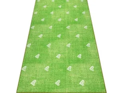 RugsX Kindervloerkleed-Tapijt Voor Kinderen Hearts Jeans Gewreven Harten, Kinderen - Groen 300X450 Cm