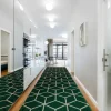 RugsX Gangtapijt-Tapijtloper Emerald Exclusief 1014 Glamour, Stijlvol Kubus Fles Groen 80X400 Cm