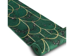 RugsX Gangtapijt-Tapijtloper Emerald Exclusief 1016 Glamour, Stijlvol Art Deco, Marmer 80X210 Cm