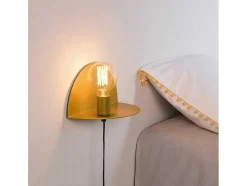 EPIKASA Wandlamp-Taranto Wandlamp, Goud, 30 X 15 X 15 Cm,