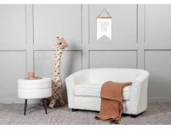 Vente-unique Modulair-Teddy Bank 2 Persoons Voor Kinderen Wit.