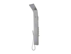 Shower & Design Douchekolom-Thermostatische Douchekolom Met Massagestralen, Ledverlichting En Bluetooth - L20 X H165 Cm - Zilverkleurig - Chakra V