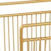 OZAIA Opbergaccessoire-Tijdschrifthouder Met Draadstructuur - L36 X D23 X H33 Cm - Goudkleurig - Poliara