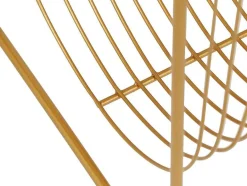 OZAIA Opbergaccessoire-Tijdschrifthouder Met Draadstructuur - L36 X D23 X H33 Cm - Goudkleurig - Poliara