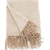 Venture Home Huistextiel-Toby Plaid 170X130Cm Beige, Wit.