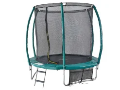 Vente-unique Spel Voor Buiten-Trampoline Met Binnenbeschermingsnet, Ladder, Hoes En Verankeringsset - D.244 Cm - Wallaby