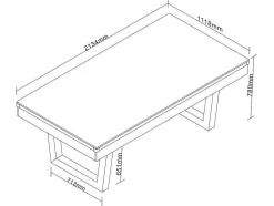 Vente-unique Spel Voor Binnen-Transformeerbare Tafel - Biljart & Pingpong - Licht Naturelkleurig En Zwart - L213,4 X B111,8 X H78,5 Cm - Melian