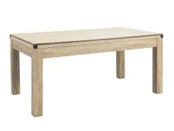 Vente-unique Spel Voor Binnen-Transformeerbare Tafel Biljart & Pingpong - Licht Naturelkleurig - L182 X B102 X H80 Cm - Henk
