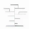 EPIKASA Boekenkast & Vitrine-Tree Boekenkast, Wit, 180X25X161 Cm,
