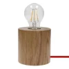 EPIKASA Lamp-Trongo Tafellamp, Eik, Rood, 10X10X10 Cm,