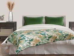 OZAIA Beddengoed-Tropische Sprei Van Velours - L200 X D90 Cm - Meerdere Kleuren - Toomai