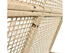 ModernLuxe Ligstoel-Tuinbed - Rotan Tent Voor 2 Personen - Met Gordijn En Kussens - Beige
