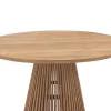 MYLIA Eettafel-Tuineettafel Van Teakhout D120 Cm - Licht Naturel - Triani