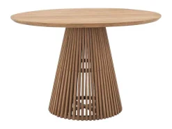 MYLIA Eettafel-Tuineettafel Van Teakhout D120 Cm - Licht Naturel - Triani