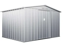 EXPERTLAND Tuinhuis-Tuinhuisje Van Gegalvaniseerd Staal - Grijs - Linus - 7,82M