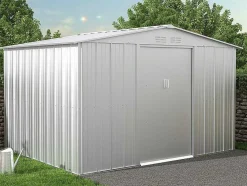 EXPERTLAND Tuinhuis-Tuinhuisje Van Gegalvaniseerd Staal - Grijs - Linus - 7,82M