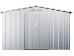 EXPERTLAND Tuinhuis-Tuinhuisje Van Gegalvaniseerd Staal - Grijs - Linus - 7,82M