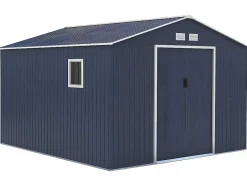 EXPERTLAND Tuinhuis-Tuinhuisje Van Grijs Gegalvaniseerd Staal Archer - 12,99 M
