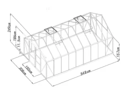 EXPERTLAND Tuinkas-Tuinkas Van Polycarbonaat 16,8 M Ixora Met Basis
