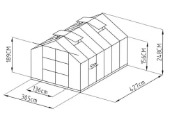 EXPERTLAND Tuinkas-Tuinkas Van Polycarbonaat Van 13M Kalida