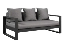 MYLIA Loungeset-Tuinsalon Molokai In Aluminiun: Driezitsbank, 2 Fauteuils, Salontafel