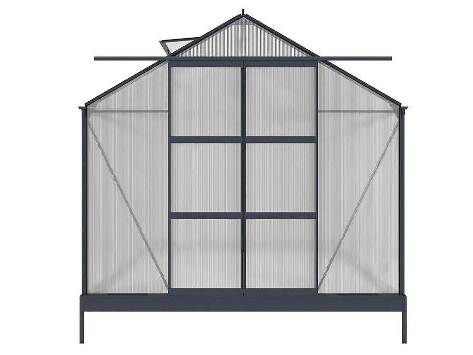 EXPERTLAND Tuinkas-Tuinserre Corolle Ii 9 M Van Polycarbonaat - Antraciet