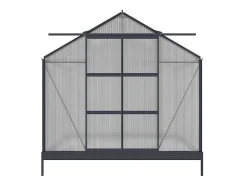 EXPERTLAND Tuinkas-Tuinserre Van Polycarbonaat Anissa Met Basis - 5,9 M - Antraciet