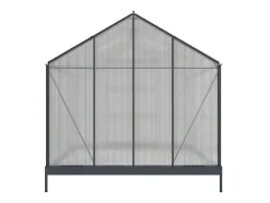 EXPERTLAND Tuinkas-Tuinserre Van Polycarbonaat Anissa Met Basis - 5,9 M - Antraciet